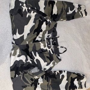 Grey camo almost famous joggers